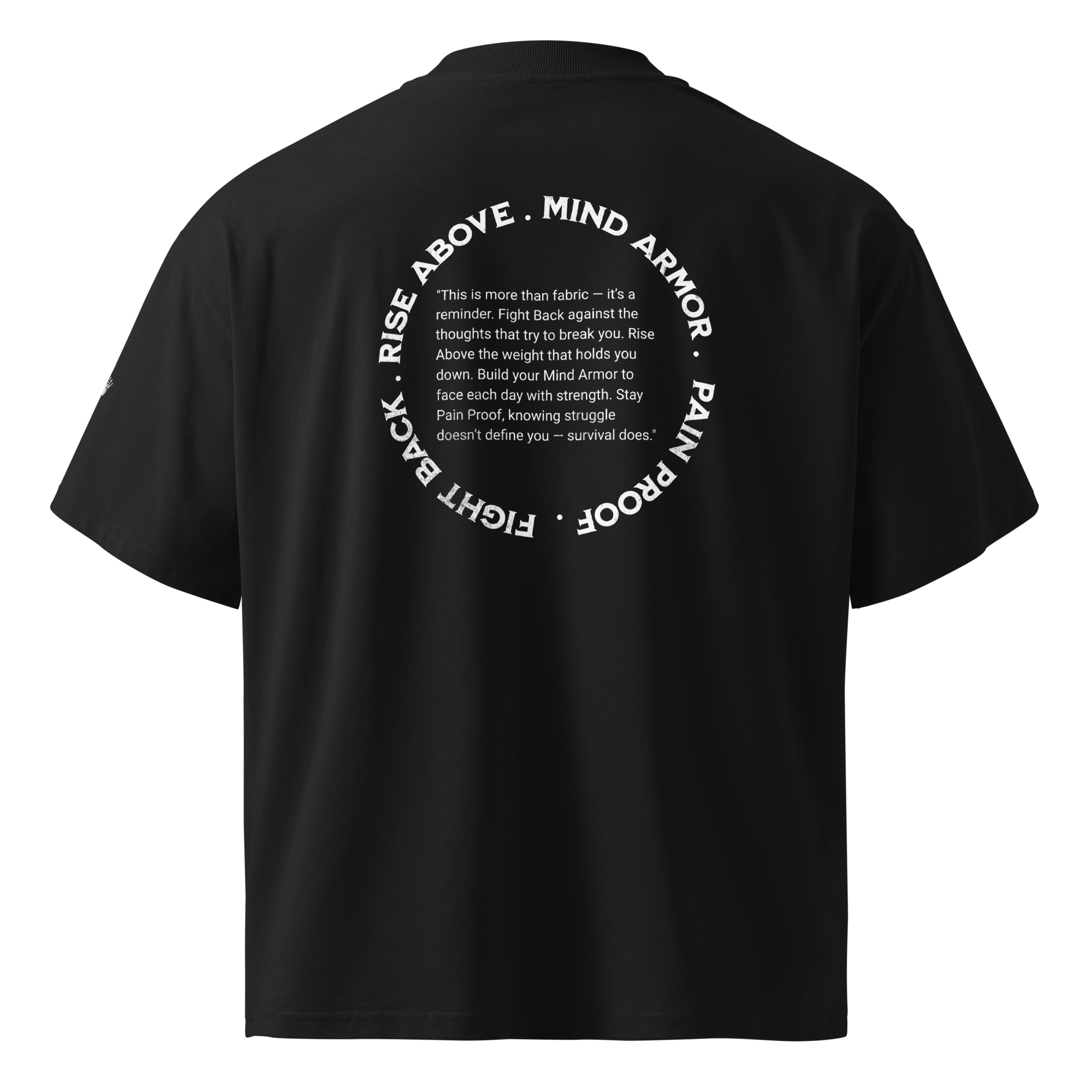 Fight Back, Rise Above, Mind Armor, Pain Proof.